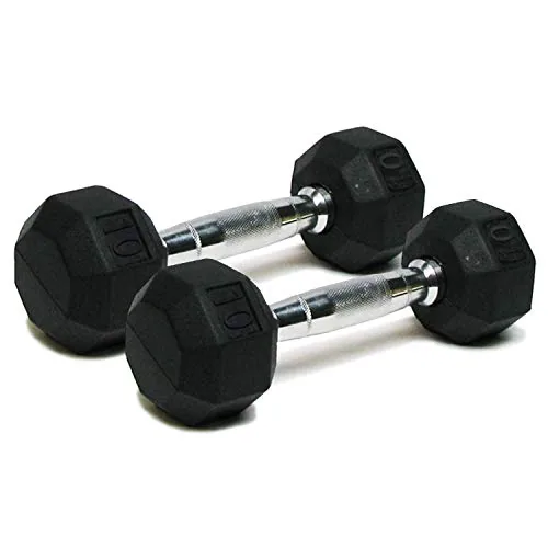 SPRI Rubber Hex Dumbbell